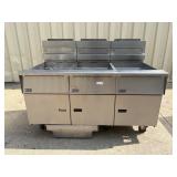 Pitco Sg18 3-Section Commercial Gas Fryer