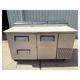True refrigerated prep table