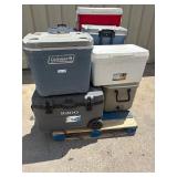 Lot of commercial ice chests