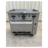 Vulcan 36' Gas griddle 1 oven Range