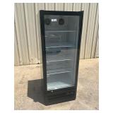 Back bar cooler 1 door glass refrigerator