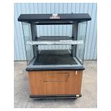 48ï¿½ Custom Deli 2 tier heated warmer merchandiser