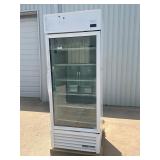 True 1 door glass refrigerator