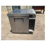 True undercounter refrigerator on casters