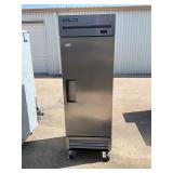 True 1 door freezer on casters