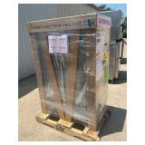 New True 2 door glass refrigerator