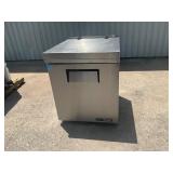 True undercounter refrigerator on casters