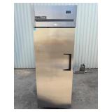 True 1Door Stainless Steel Refrigerator on casters
