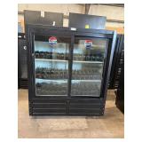 True GDM 2 door glass refrigerator