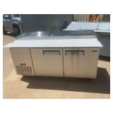 New 71ï¿½ pizza refrigerated prep table