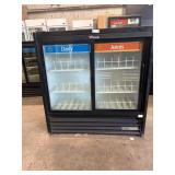 True GDM 2 door glass refrigerator