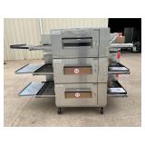 3 stack Lincoln Impinger gas 1600 conveyor oven