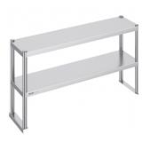 12x48x24 Stainless Steel Double Overshelf
