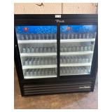True GDM 2 door glass refrigerator