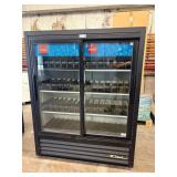 True GDM 2 door glass refrigerator