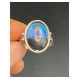 Fashion ring, butterfly wing style ring.