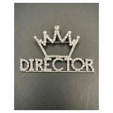 Director crown brooch pin