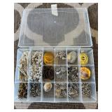 jewelry making supplies featuring various charms,