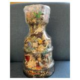 Tall Jewelry glass jar.