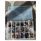 Assorted beads in various shapes, sizes and materi