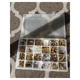 Assorted beads in various shapes, sizes and materi