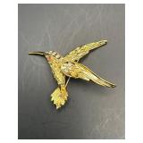 vintage hummingbird brooch Pin