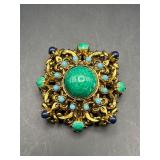 Vintage marked made in Germany West brooch pin.