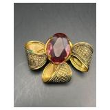 Vintage Art Nouveau style brooch pin.