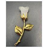 Vintage Rose Brooch Pin