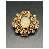 Vintage Sunburst brooch pin