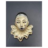 Vintage Pierrot Clown Brooch Pin