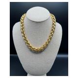 Monet Gold-Tone Russian Weave Necklace Braided