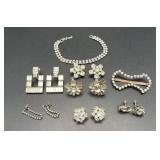 Vintage Rhinestone jewelry lot.