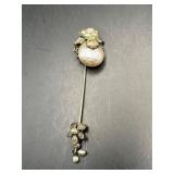 vintage Miriam Haskell baroque faux pearl floral