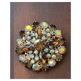 vintage rhinestone brooch pin