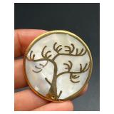 mother of pearl tree of life pendant