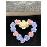vintage Avon 'Hearts & Flowers' brooch Pin
