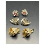 Vintage earrings. One is marked Nemo.