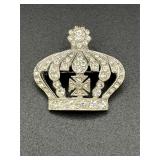 vintage crown brooch Pin