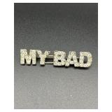 My bad pendant brooch pin. Rhinestones.
