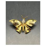 Vintage butterfly brooch pin.