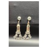 Vintage rhinestone earrings