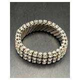 vintage rhinestone expansion bracelet,