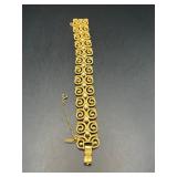 vintage Monet  bracelet, with safety chain.