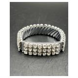 vintage rhinestone expandable bracelet