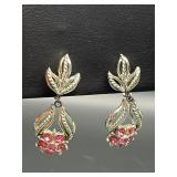 Coro. Vintage drop dangle earrings.