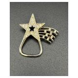 Vintage shooting star brooch pin