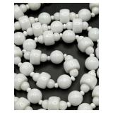 White bead necklace