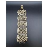 vintage filigree panel bracelet.