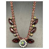 Aurora Borealis choker, marquis-cut stones